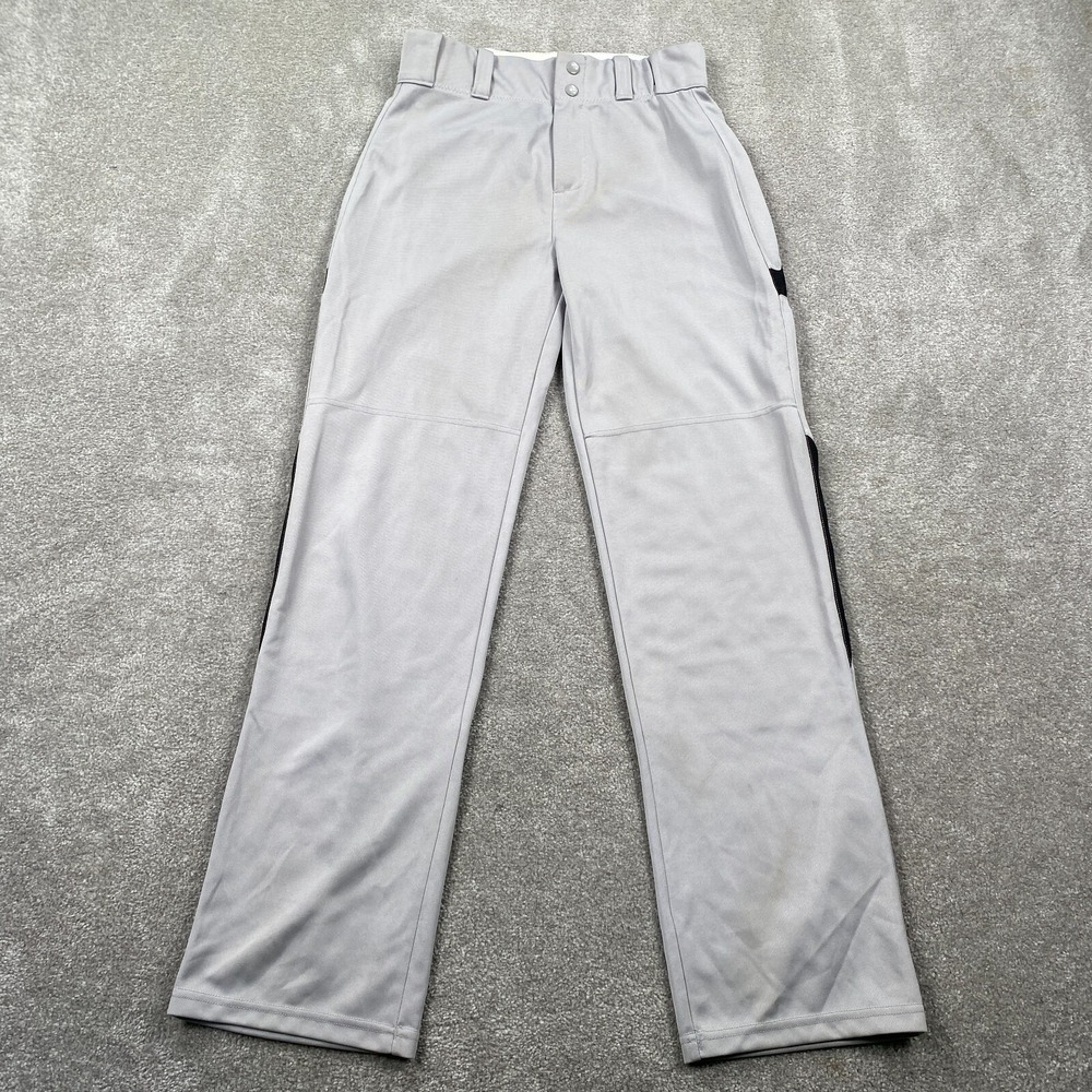 Alleson Athletic Relaxed Fit Straight Leg Baseball Pants Men's Size M Gray